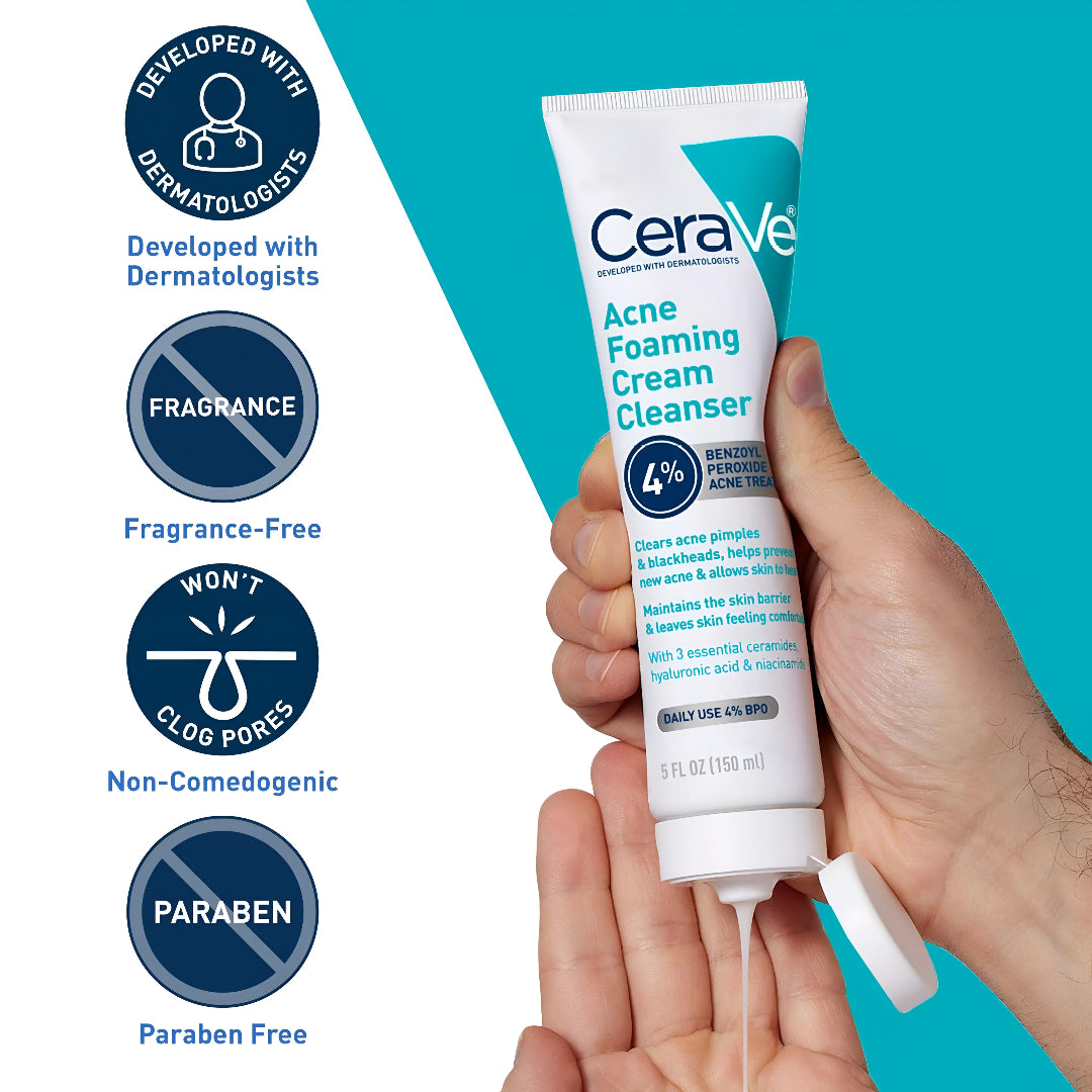 Cera Ve acne foaming cream cleanser
